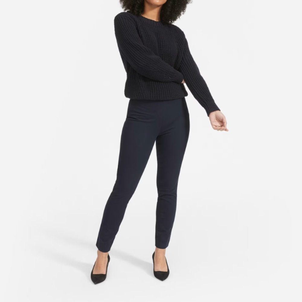 Everlane Back-Slit Work Pant Black 16